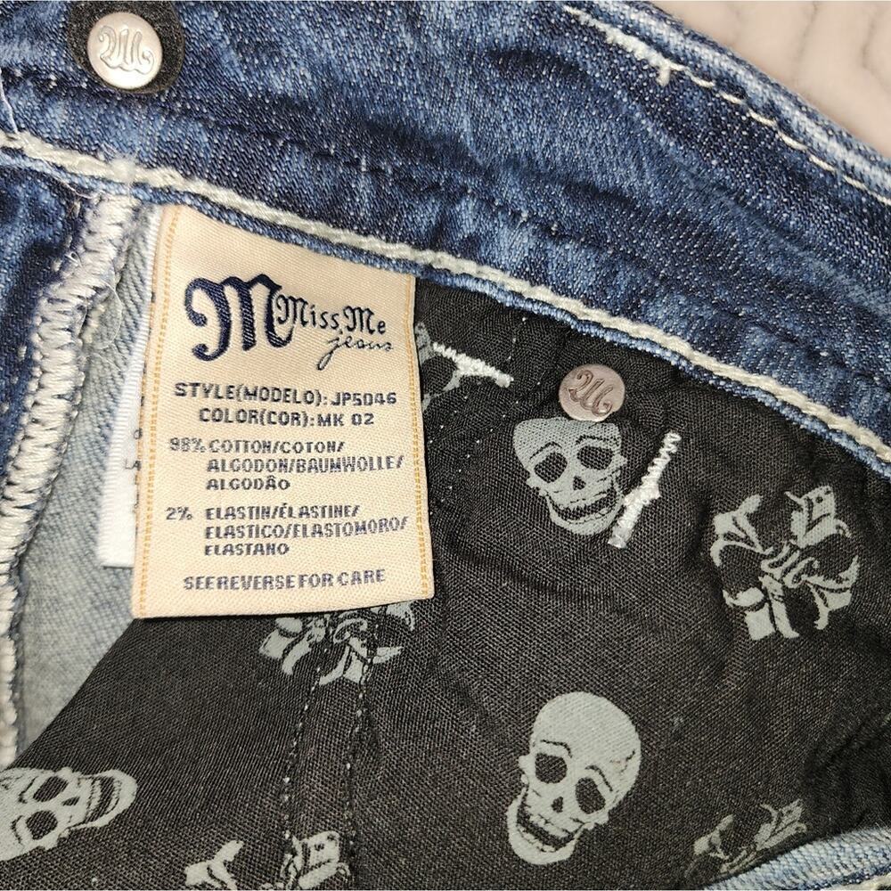 MISS ME EMBELLISHED JEANS SIZE 28 BOOT CUT - Picture 7 of 9